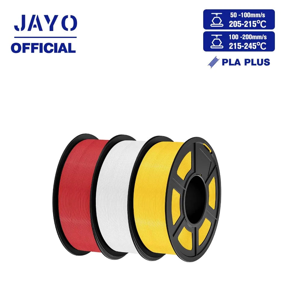 JAYO PLA+ 3D Filament PLA Plus 3D Printer Filament Neatly Wound PLA 1.75mm For FDM 3D Printers High Toughness Materials