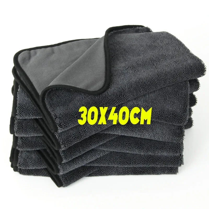 1/2pcs Professional Microfiber Towels Car Washing Towel Micro Fiber Auto Extra Soft Rag Fast Drying Cloth for Car Wash Accessory