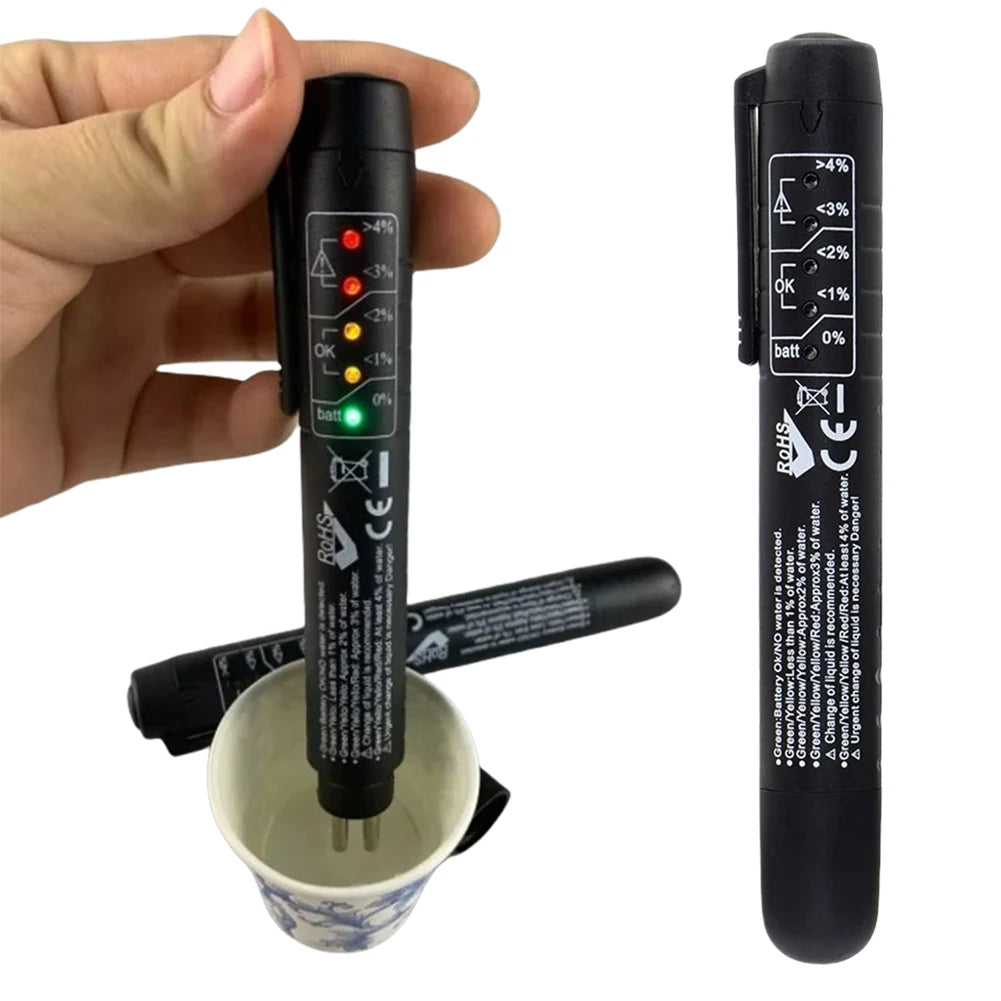 Accurate Oil Quality Diagnostic Tool LED Indicator Automotive Brake Oil Tester Car Brake Fluid Tester Car Diagnostic Tools