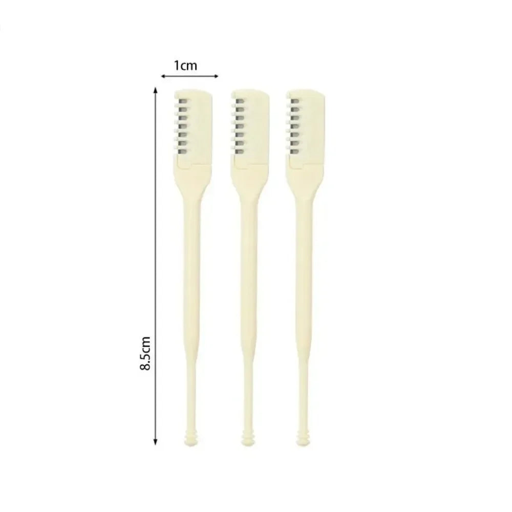 5PCS/10PCS Double Sided Nose Hair Trimmer Portable 360 Degree Nostril Cleaning Trimmer Reusable Nose Hair Scraper Women and Men