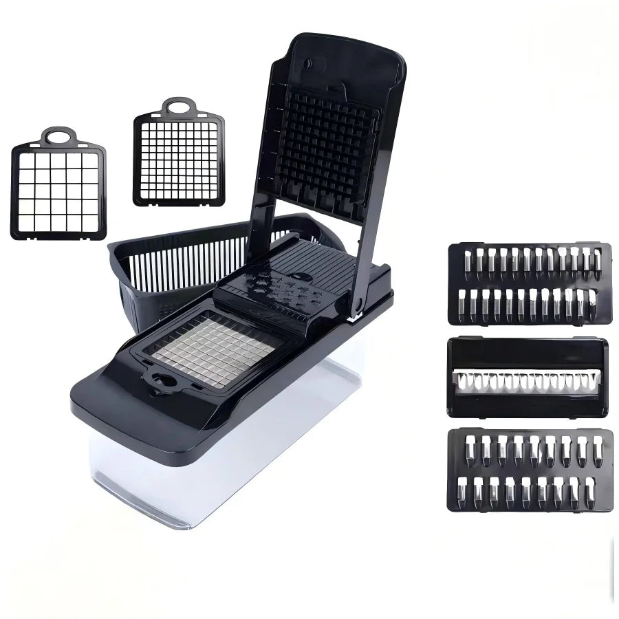 14IN1 Multifunctional Vegetable Chopper with Handle, Food Grater, Egg Separator, Vegetable Slicer Dicer, Kitchen Cutter