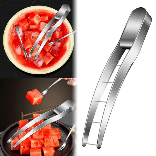Watermelon Cube Cutter 304 Stainless Steel Quickly Safe Melon Knife Watermelon Cutting Tool Kitchen Gadgets Useful Tool