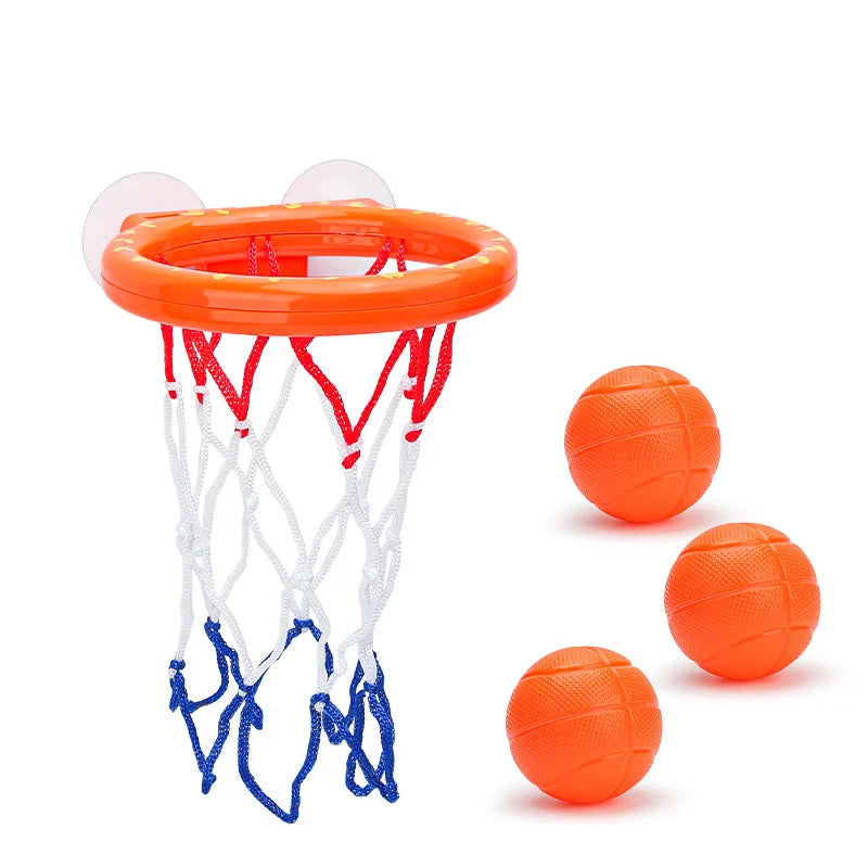 Baby Mini Basketball Bath Toys Bathroom Suction Cup Basketball Hoop Funny Shooting Bathtub Water Play Shower Toys for Toddlers