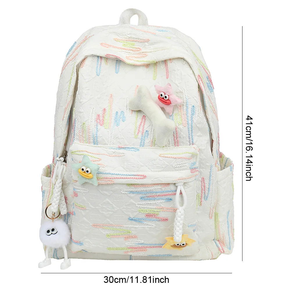 Classic Women Backpack Backpack Large Capacity School Bag with Zipper Laptop Backpack Travel Rucksack for Teen Girls Women