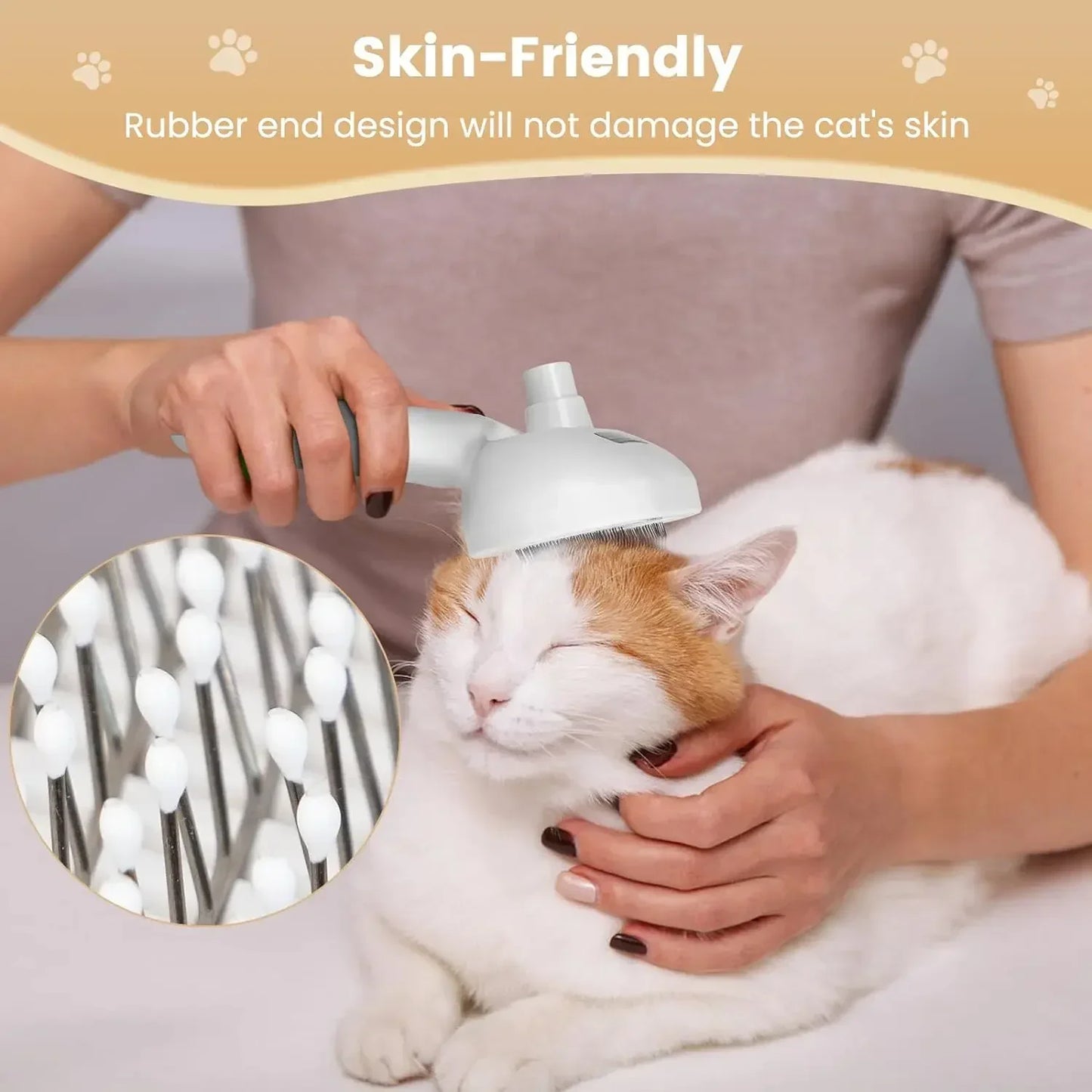 Multifunctional Pet Grooming Tool Combines Steam Spray Floating Hair Removal and Styling for Cats and Dogs All in One Device