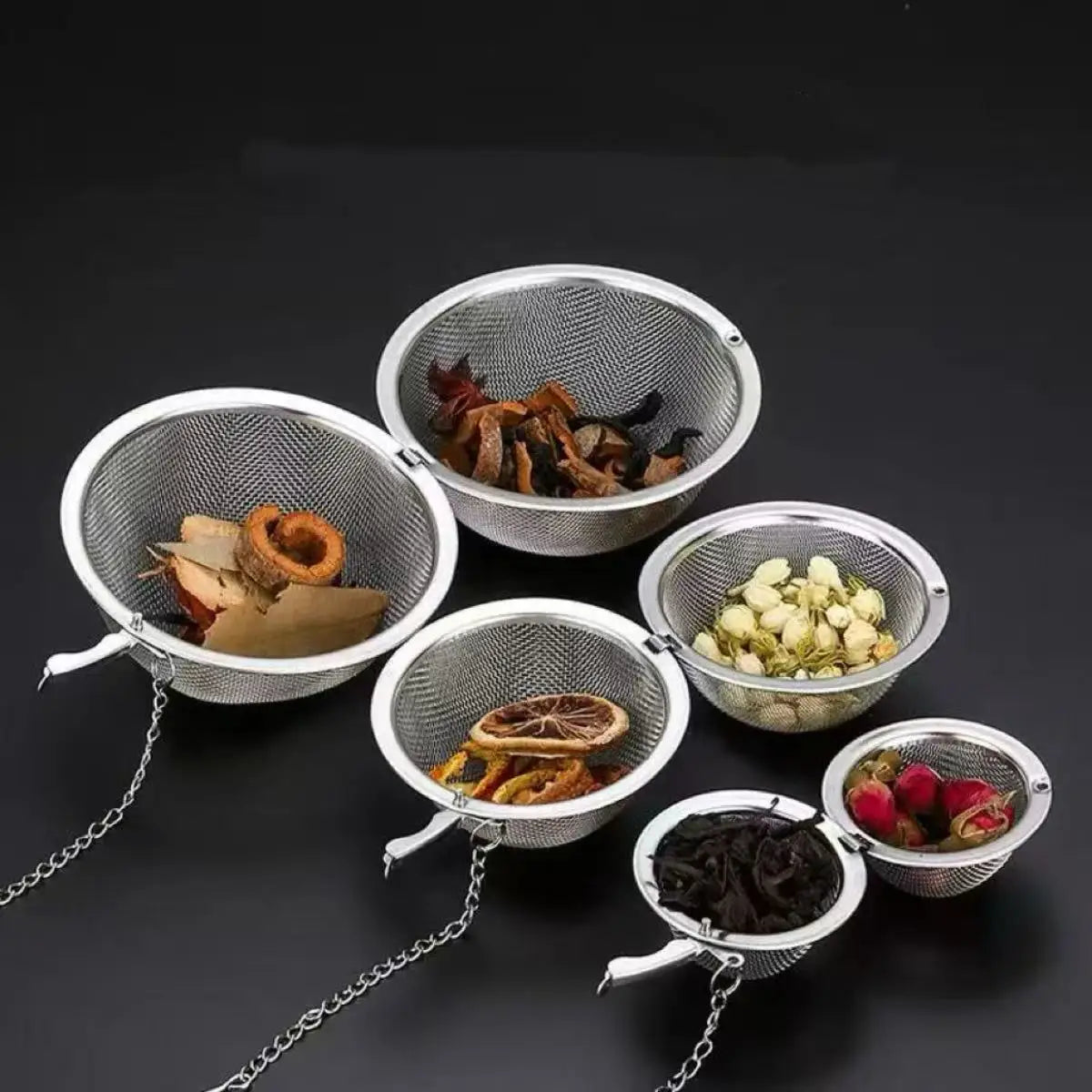 Stainless Steel Spice Tea Ball Tea Infuser Sphere Locking Strainer Mesh Infuser Tea Filter Strainers Kitchen Tools