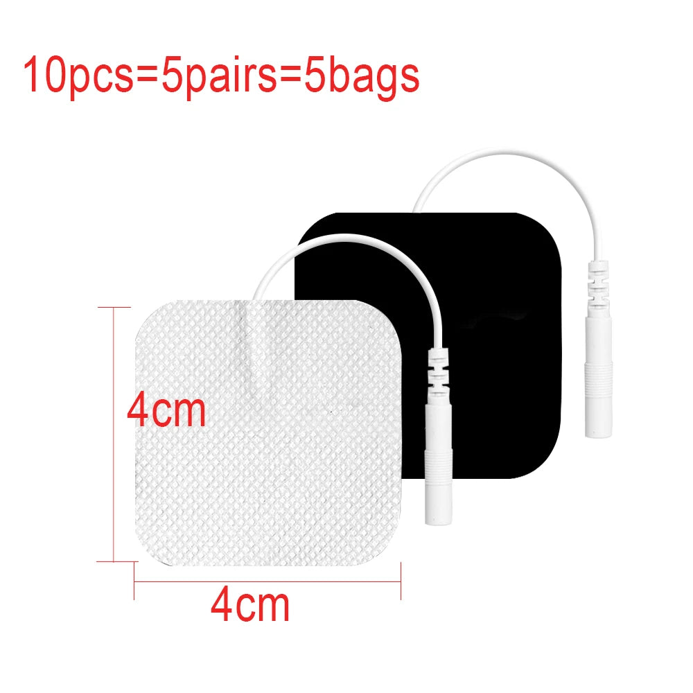 10/20pcs Tens Muscle Electrostimulator Patches EMS Body Massager Low  Frequency Therapy Pads Physiotherapy Electrodes