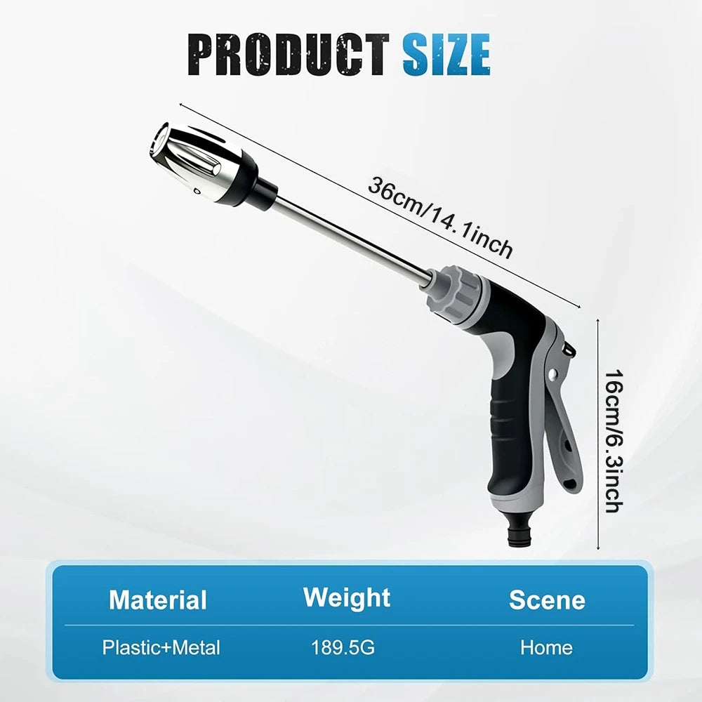 High Pressure Car Wash Water Gun Garden Water Pipe Nozzle Multifunctional Watering Tool Powerful Cleaning For Cars and Gardens