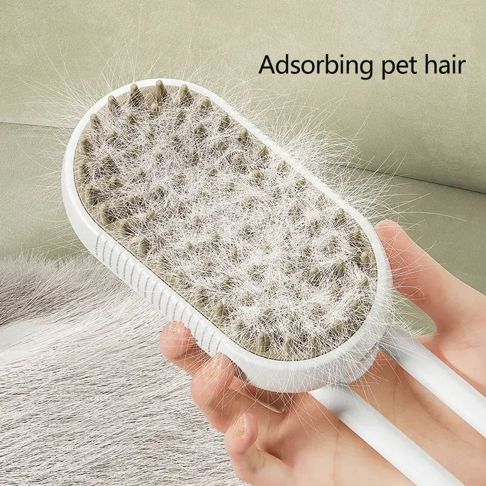 Cat Dog Steamy Brush Steam Brush Electric Sprayer for Massage Pet Grooming tool Shedding 3 in 1 Electric Sprays Massage Combs