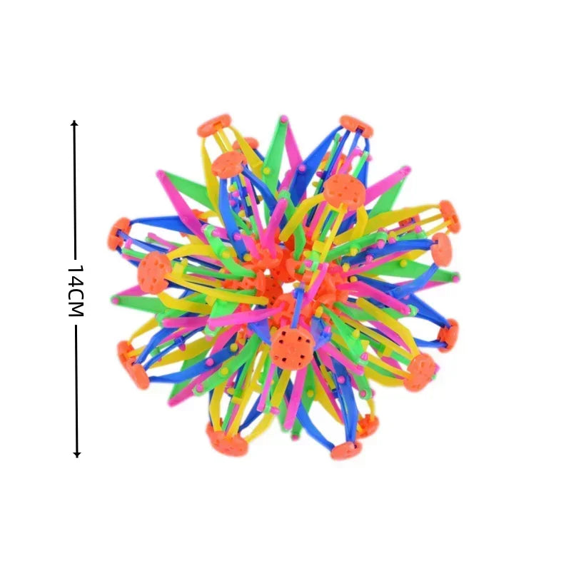 Children Magic Telescopic Ball Outdoor Flower Ball Throwing Ball Variety Blossom Party Funny Props Parent-Child Interaction Toy