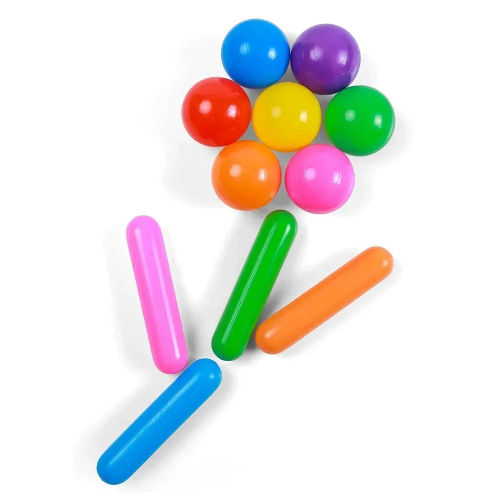 Pack of 50 Colorful Ball Pit Balls for Kids Crush Proof Plastic Balls for Toddler Ball Pit Play Tent Tunnels Baby Pool Water Toy