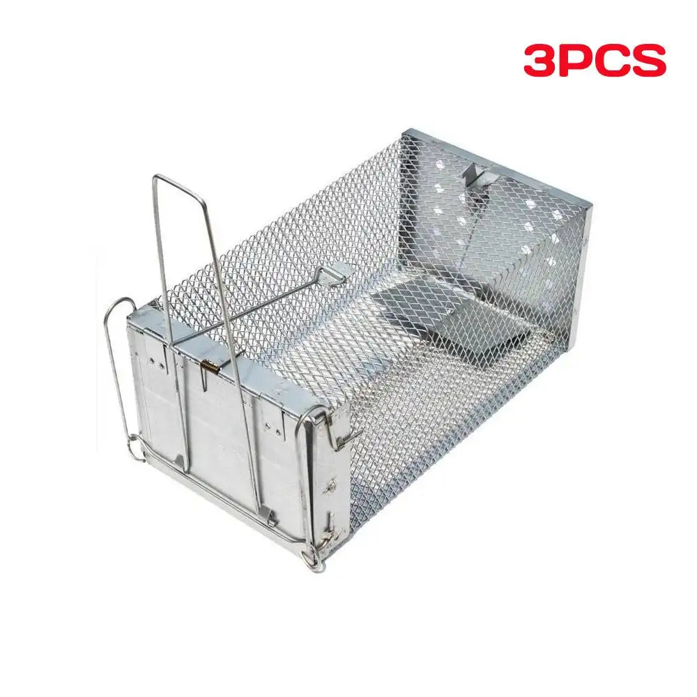 1-4pcs Humane Rat Trap Cage Live Animal Catch Pest Rodent Mouse Bait Control Box