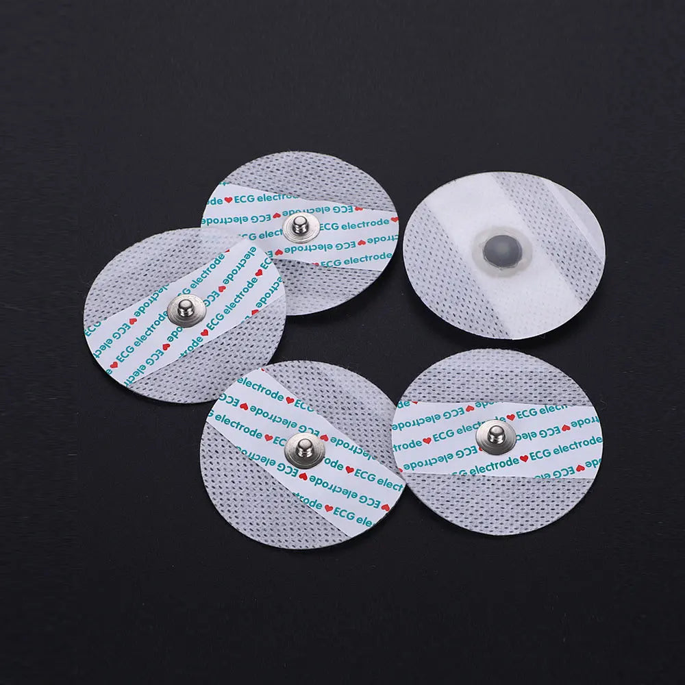 500pcs Medical Disposable ECG Accessories ECG EKG Electrode Patch Non-Woven ECG Electrode Pads Electrocardiogram Accessories