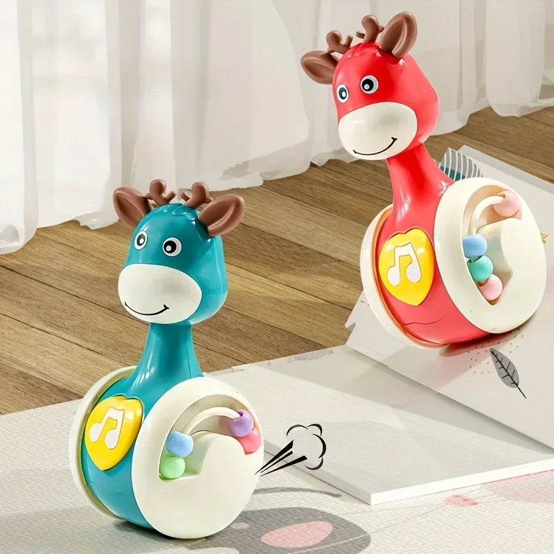 Vibrant Giraffe Swinging Toy for Young - an Engaging Educational Gift for Teens, Ideal for Birthday Celebrations
