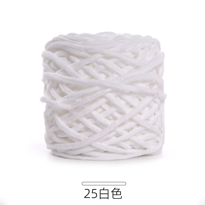 1Pc 50g Thin Velvet yarn for Crocheting Chenille yarn hand knitting Crochet amigrumi slipper line knit sweater blanket thread