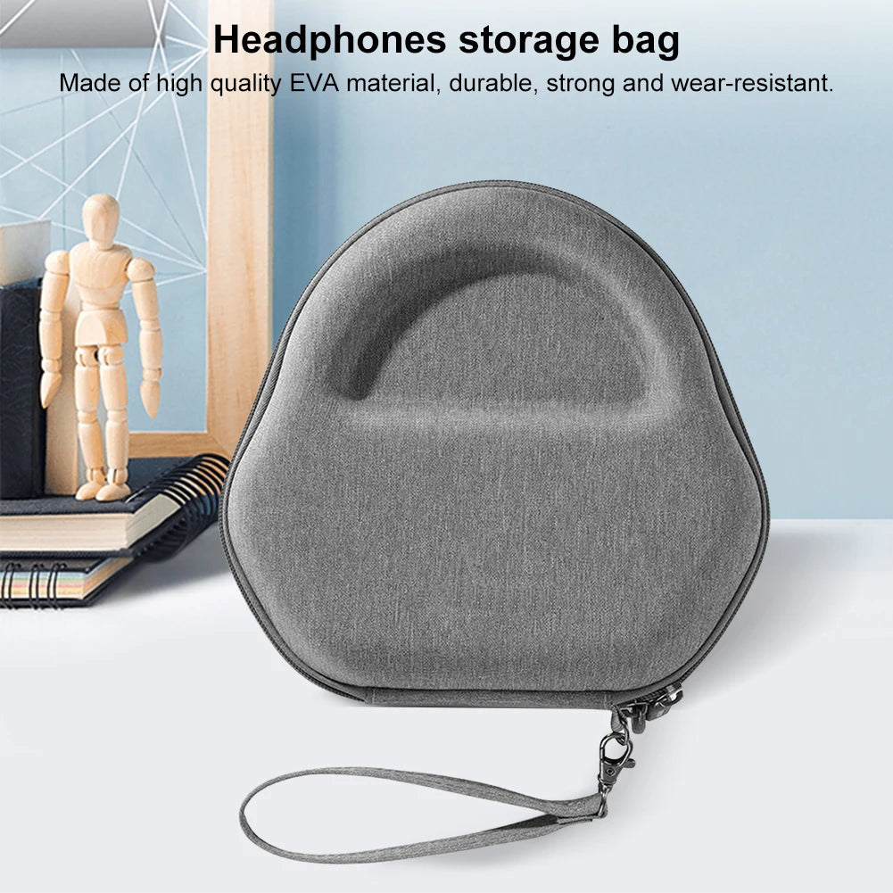 Travel Carry Bag with Hand Strap Carrying Box Cover Anti-Scratch Protective Pouch for Airpods Max Wireless Headset