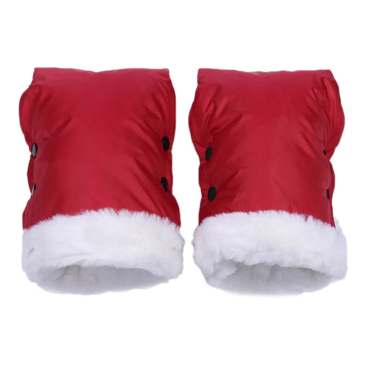 Winter Warm Stroller Gloves Waterproof Strollers Fleece Hand Muff Windproof Infant Clutch Cart Gloves Winter Supplies