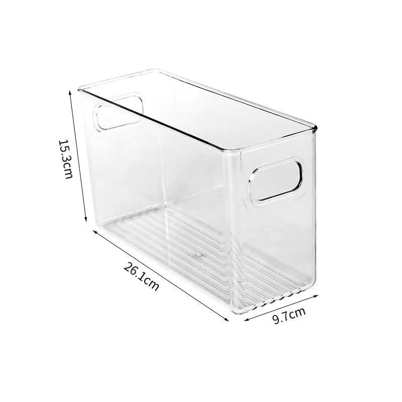 Transparent Refrigerator Storage Box Vegetable Fruit Organizer Fridge Clear Container for Kitchen Food Drinks Storage 2030