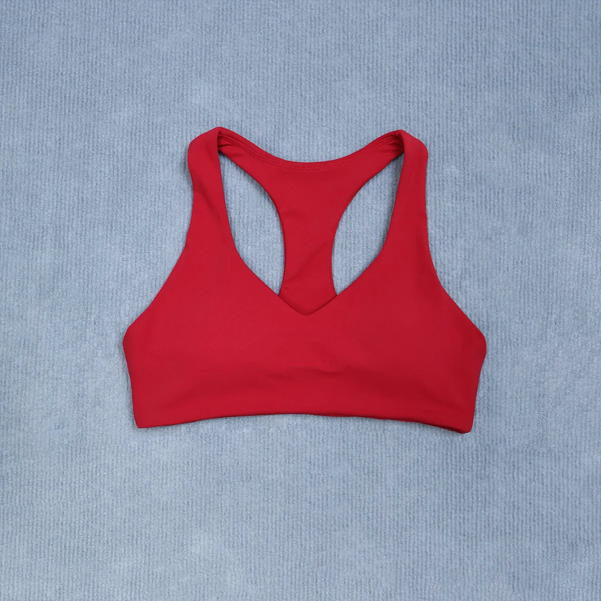 Summer Halter Neck Padded Sports Yoga Bra for Women Shock Absorption Support Backless Crop Top for Outdoor Running And Gym