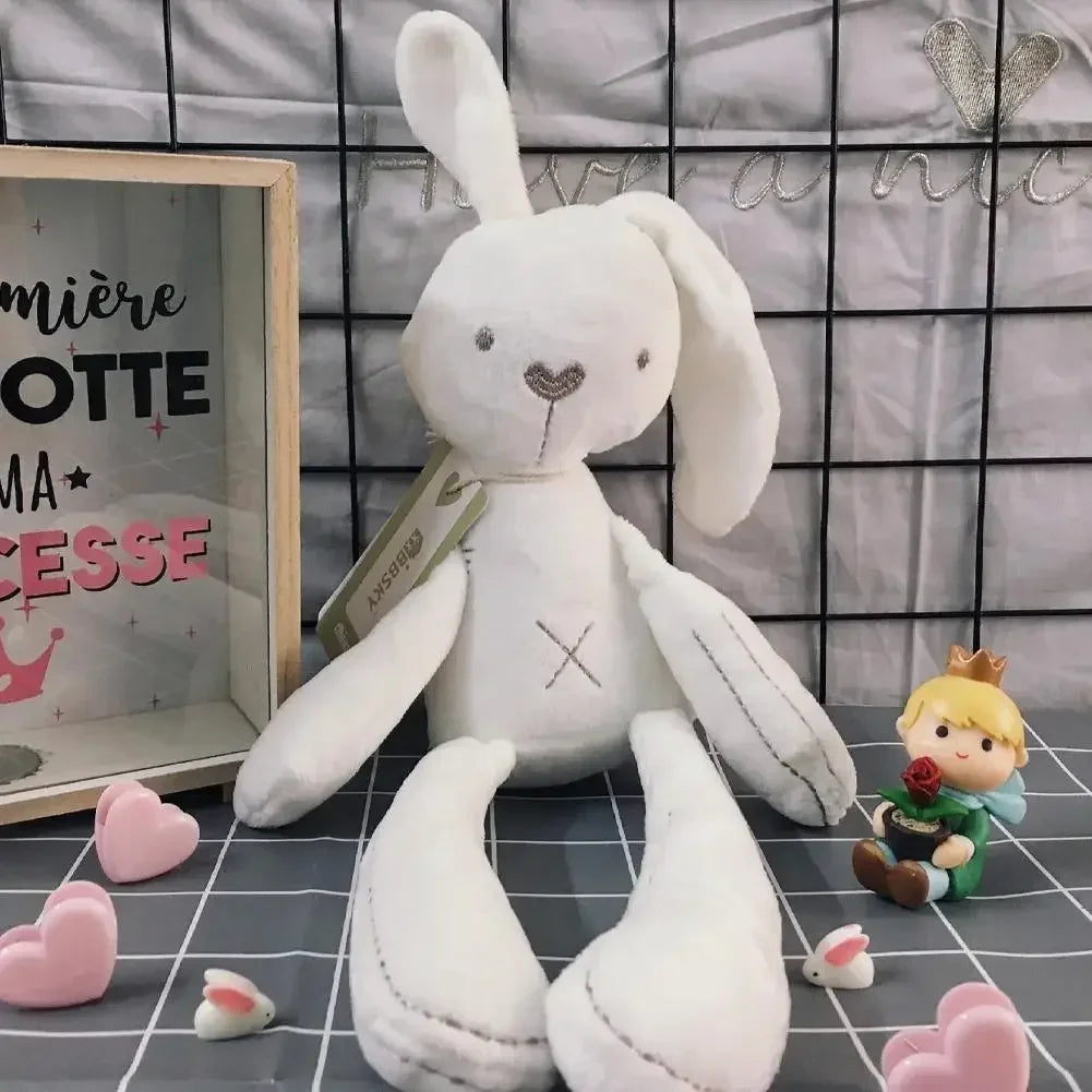 Cute Cartoon Plush Cloth Rabbit Doll Baby Stroller Sleeping Partners Crib Tent Decor Ornaments Kids Toys Birthday Gift