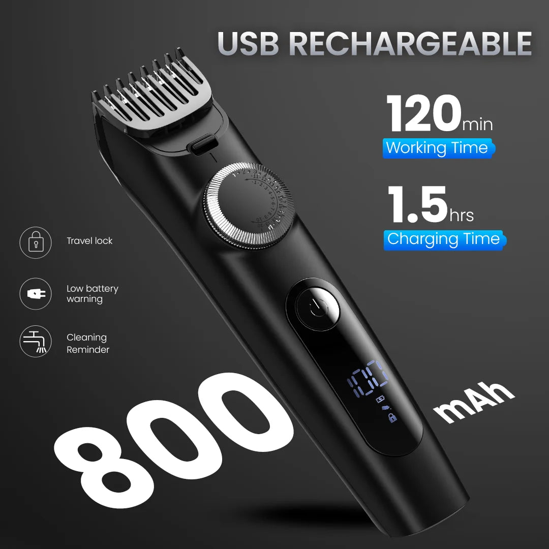 SEJOY Professional Barber Fade Clippers 20 length Gears Hair Clipper Rechargeable Cordless Electric Taper Hair Cutting Machine