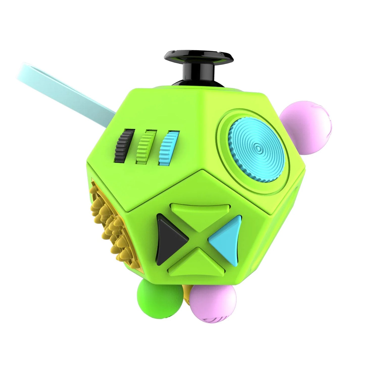 Fidget Cube EDC Anti Stress Relief Toys Anxiety Antistress Sensory Fidgeting Dice Toy For Kids Adults Autism ADHD Focus 12 Sides
