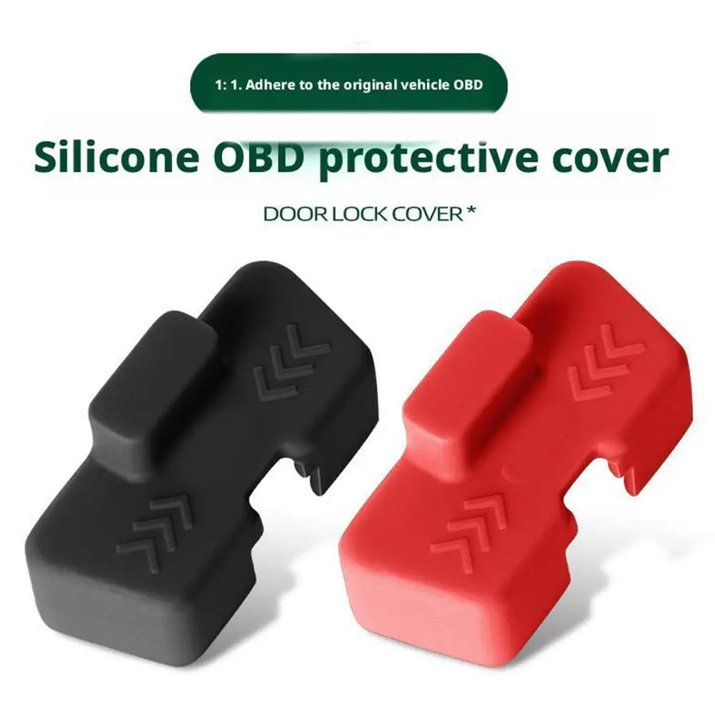 Car Obd2 Interface Obdii Dust Cover Silicone Protective Cover 16pin Clogging Sleevedvr Caps Plug Silicone Diagnosis Waterpr X2x3