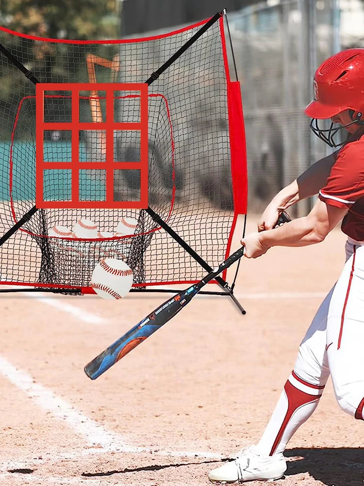 Baseball Practice Net Adjustable Baseball Softball Pitching Target Practice Accuracy Training Throwing for Baseball Softball Net