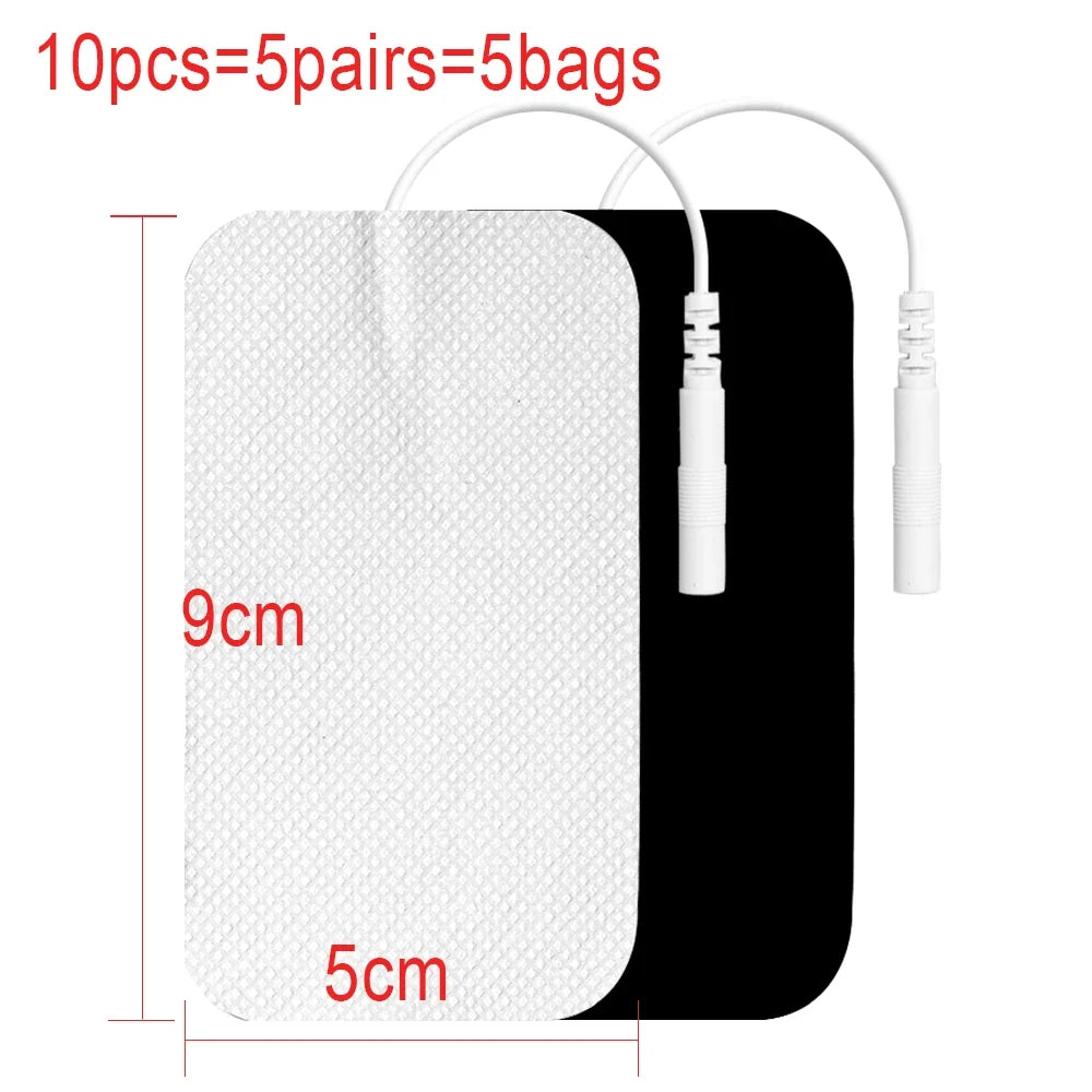 10/20pcs Tens Muscle Electrostimulator Patches EMS Body Massager Low  Frequency Therapy Pads Physiotherapy Electrodes
