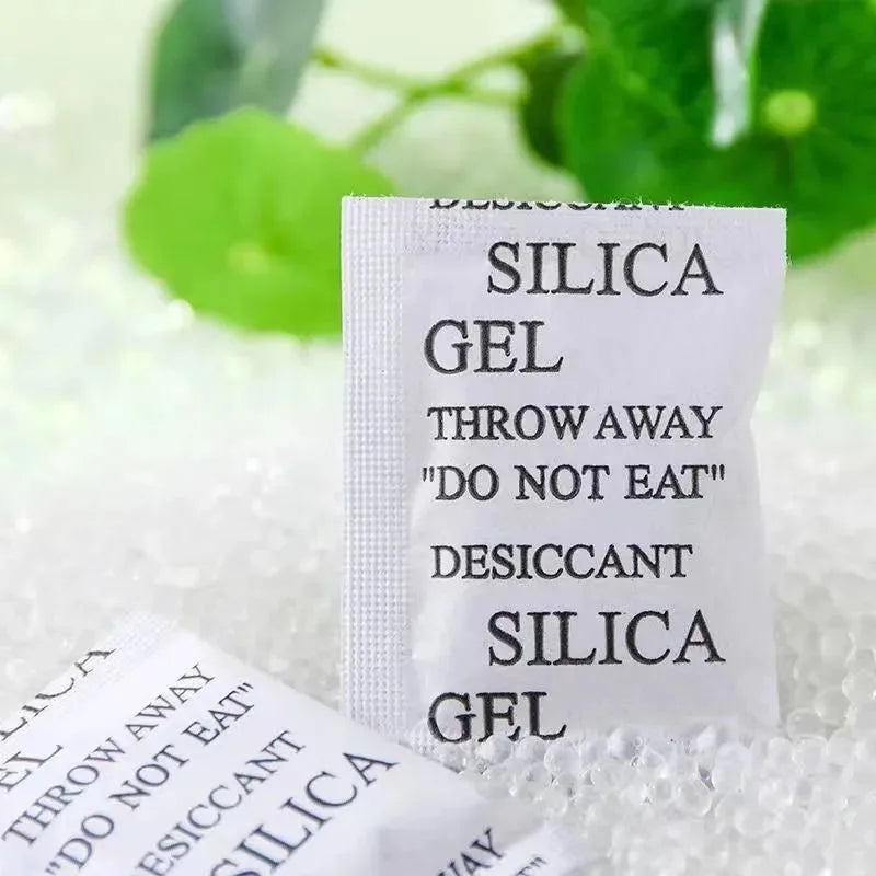 50-100 Packs Non-Toxic Silica Gel Desiccant Damp Moisture Dehumidifier For Kitchen Room Living Absorber Bag Clothes Food Storage