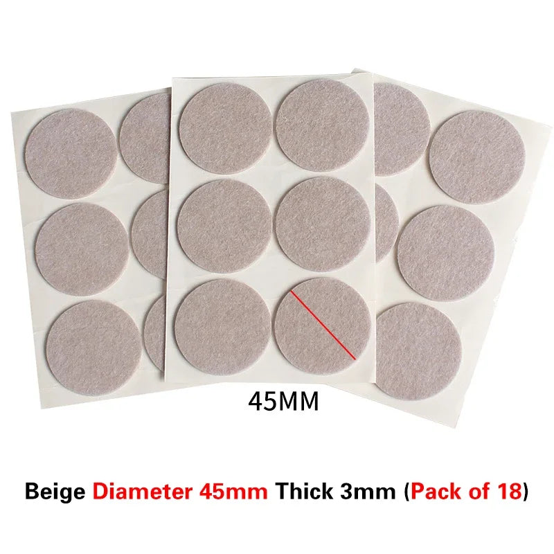 16 Styles Thicken Self Adhesive Felt Chair Leg Pads Floor Protectors Furniture Legs Table Leg Covers Round Bottom Anti-Slip Pads