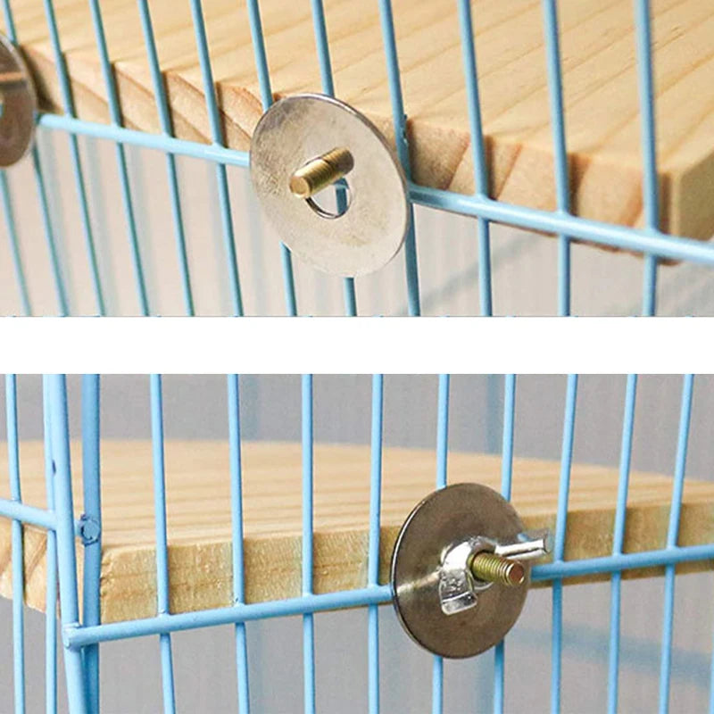 Fan-shaped Bird Parrot Wooden Stand Rack Bird Cage Accessories Perch for Small Animal Chinchilla Squirrel Hamster Stand Board