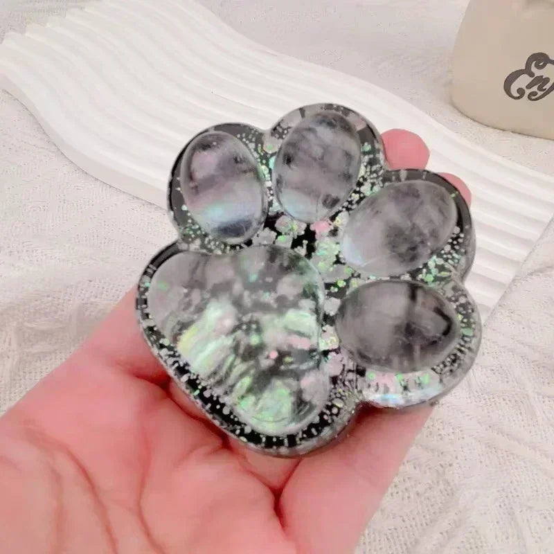 Halloween Dark Starry Sky Series Cat Claw Squishy Fidget Toy Cute Cat Paw Silicone Slow Rebound Pinch Decompression Toy