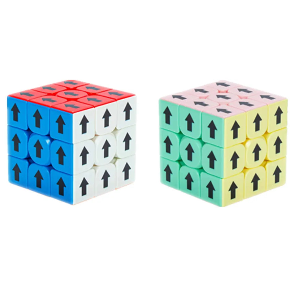 Zcube Idea Fun 3x3 Direction Arrow Magic Cube White/Black Educational 3x3x3 Puzzle Cubo Magico Toys For Children