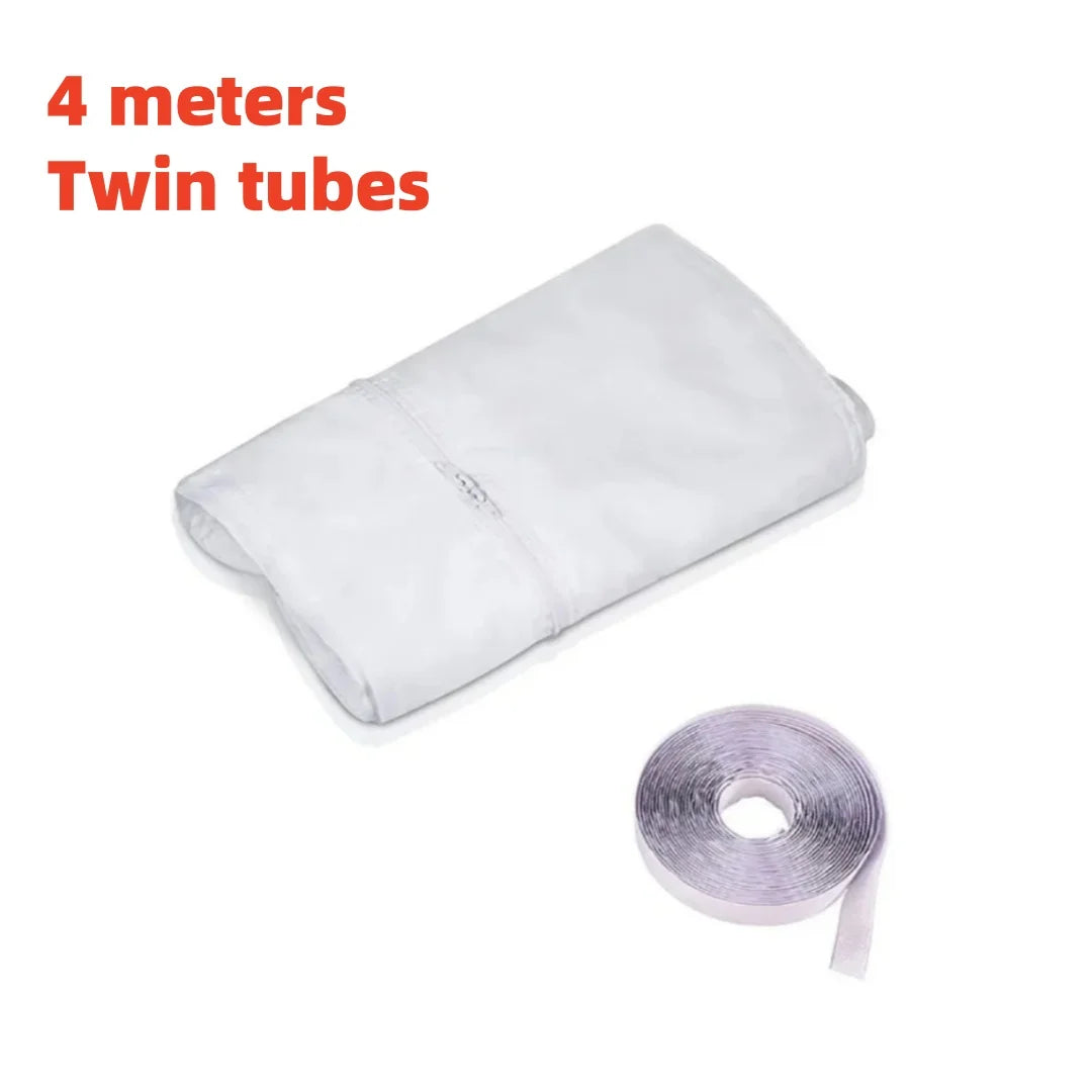 Window Seal for Portable Air Conditioner,3m 4m 5m Flexible Cloth Sealing Plate Window Seal with With Zip and Adhesive Fast