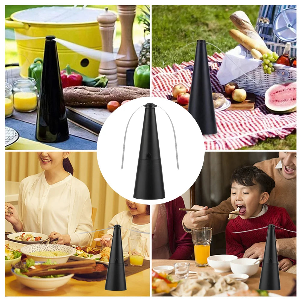1/2/4PCS Fly Repellent Fan Outdoor Table Protect Food Insect Away Fan for Restaurant
