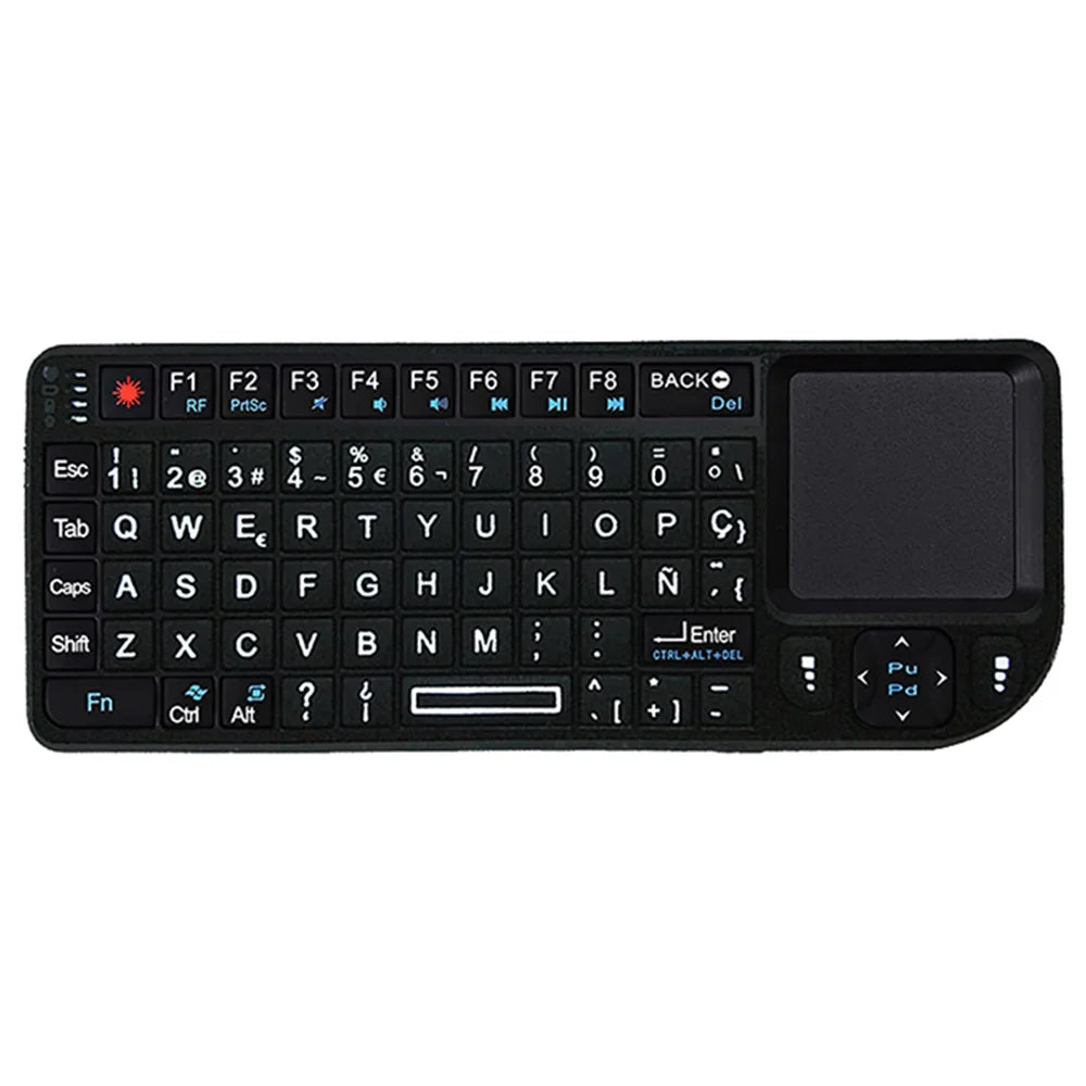 MRSVI A8 Mini Wireless Keyboard 2.4G 7 Color Backlit Touchpad Air Mouse With Infrared Indicator for Android TV Box PC,Office