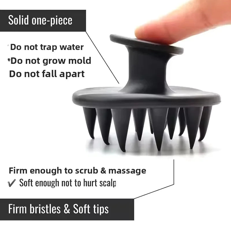 3Pcs Scalp Hair Oil Applicator Set Hair Growth Serum Bottle Shampoo Brush Scalp Massager Comb Hair Care Tools