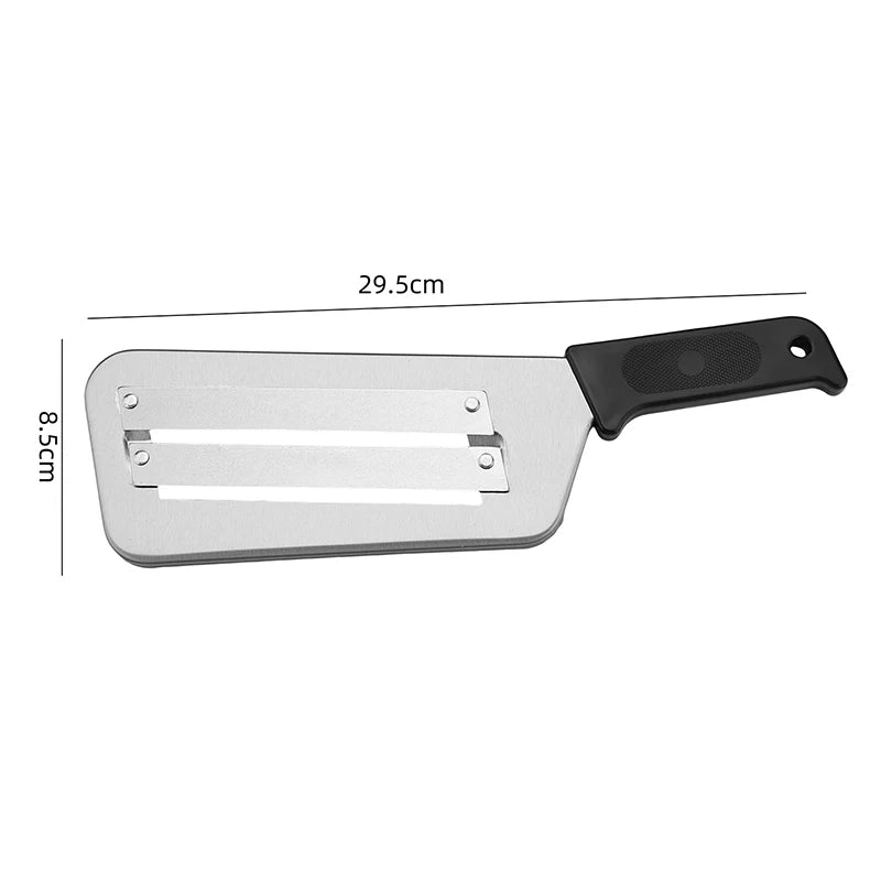 Stainless Steel Double Blade Cabbage Manual Slicer Multifunctional Cabbage Slicer with Handle Manual Vegetable Chopper