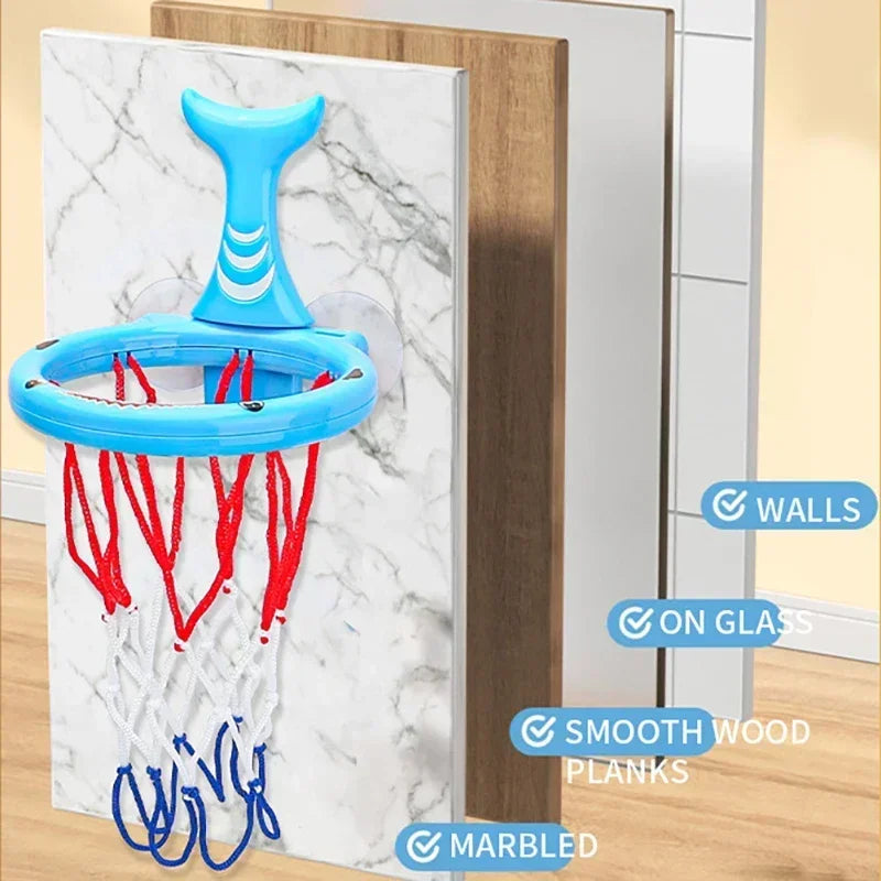 Baby Mini Basketball Bath Toys Bathroom Suction Cup Basketball Hoop Funny Shooting Bathtub Water Play Shower Toys for Toddlers