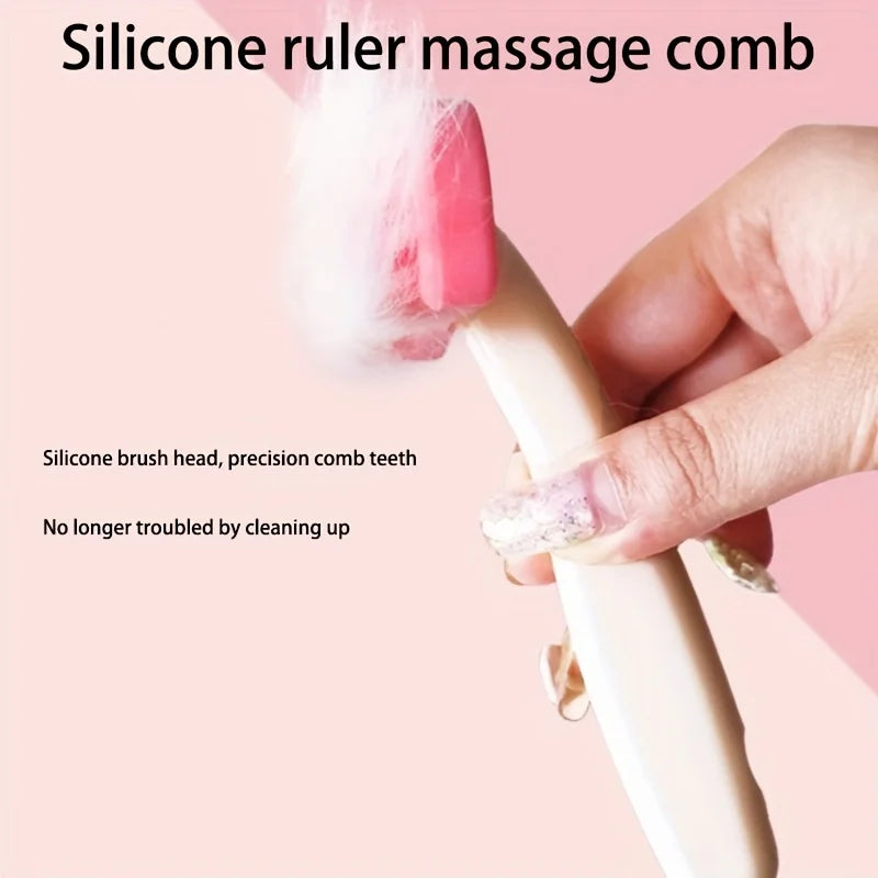 1Pc Detachable Rabbit Massage Hair Removal Comb For Rabbit,Chinchilla,Cat And Groundhog,Hair Grooming Supplies Pet Brush