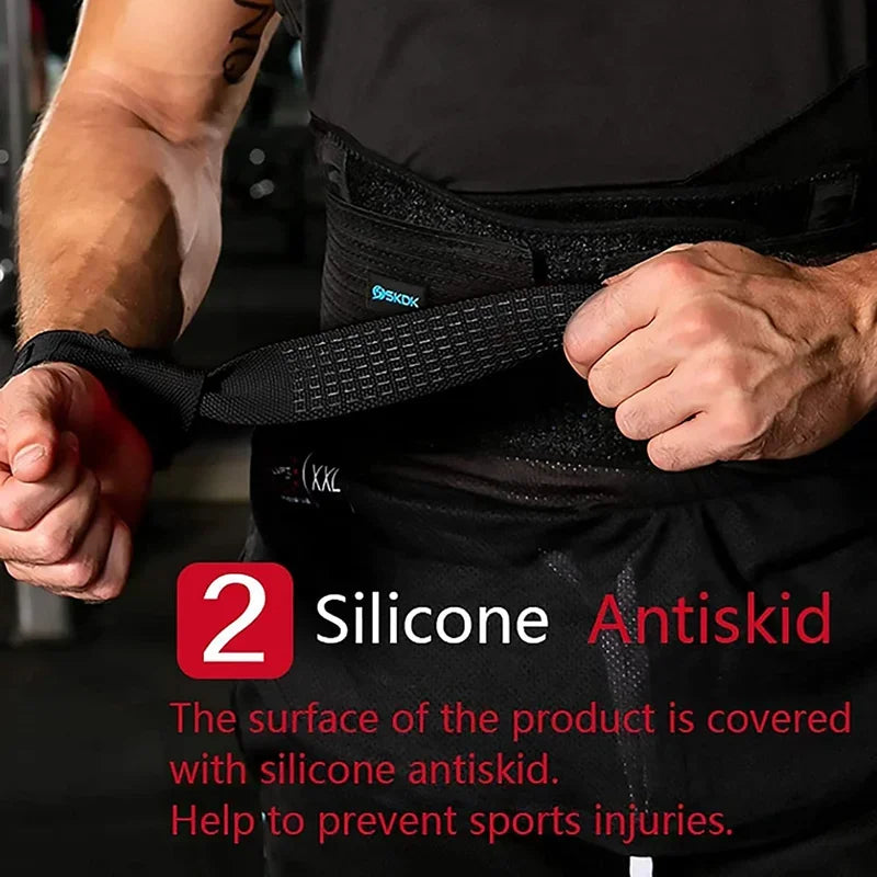 Weightlifting Wrist Straps Strength Training Booster Belt Adjustable Non-slip Gym Fitness Lifting Strap Wrist Support Grip Band