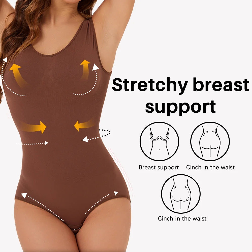 Molasus Bodysuit Women Slimming Shapewear Corset Reducing Body Shaper Modeling Underwear Tummy Control Panties Briefs Large Size