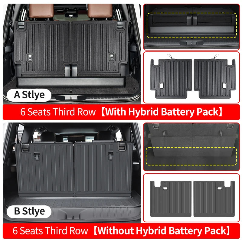 For Toyota 2024-2026 Land Cruiser 250 Prado LC250 Lexus 550 GX550 TPE Seat Back Protection Mat Anti-Dirt Interior Accessories