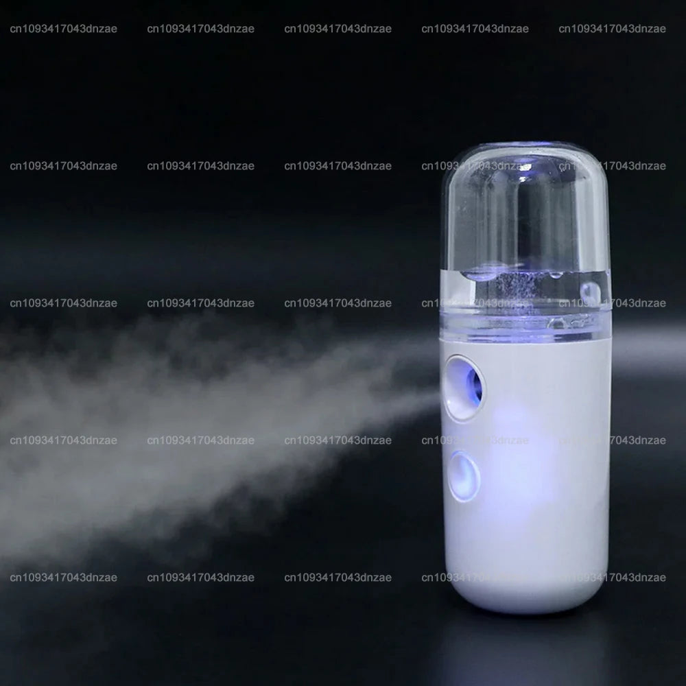 1pcs USB Mist Facial Sprayer Humidifier Rechargeable Nebulizer Face Steamer Moisturizing Beauty Instruments Face Skin Care Tools