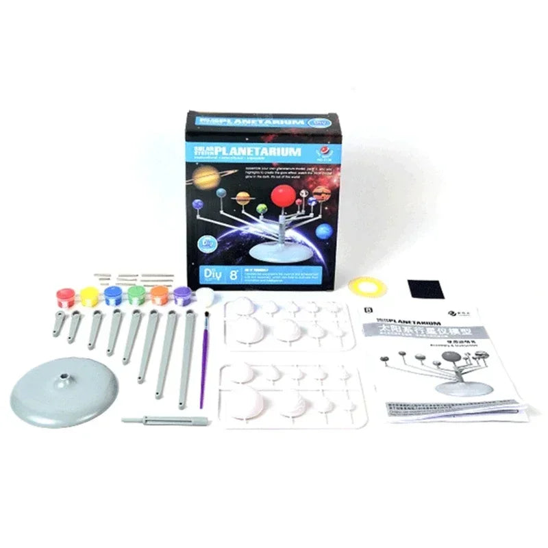 Self Painting Educational Toy Children's Simulated Solar Eight Planets Science