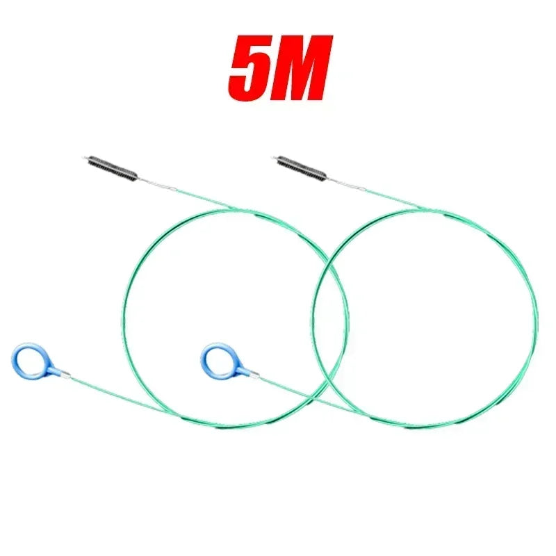3/5m Drain Hole Cleaning Brush Flexible Car Drain Dredge Sunroof Cleaning Scrub Brush Tool Accessories Skylight Drain Pipe Brush
