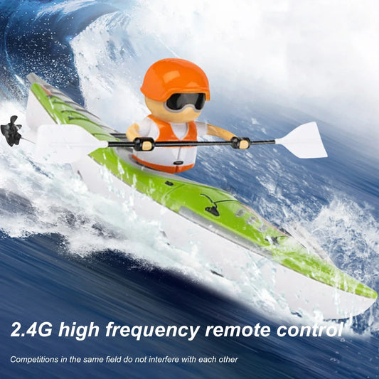 HC 810 RTR 2.4G RC Boat Colorful Paddle Remote Control Rowing LED Lights 360 Driving Dual Modes Waterproof Ship Underwater