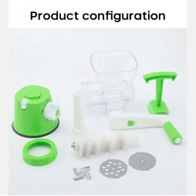 Meat Grinder Manual Processors Food Mincer Kitchen Machine Sausage Maker Stuffer Vegetable Chopper Blender Household Enema Tool