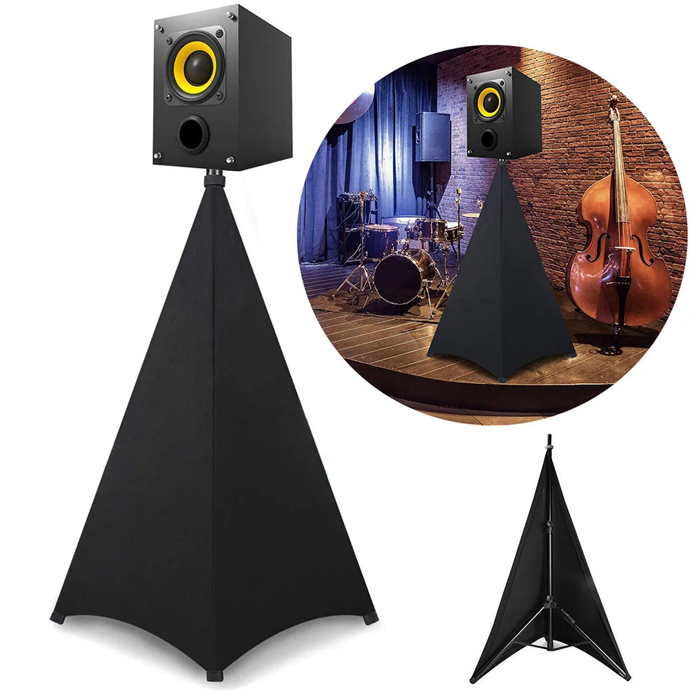Speaker Stand Cover Universal Height Flexible Stretchable Dj Light Speaker Stand Cover Floor Equipment Tool Blind Accessories